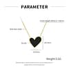 Black Heart Necklace - Image 4