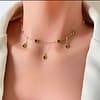 Emerald Drop Choker Necklace