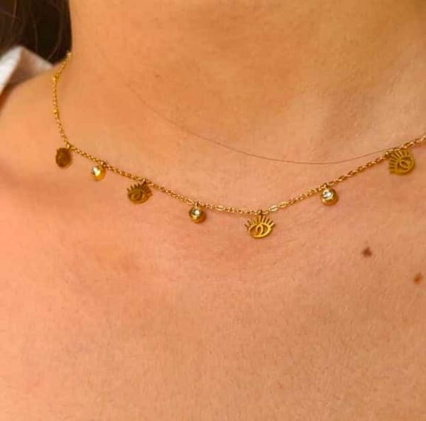 Evil Eye Stone Necklace