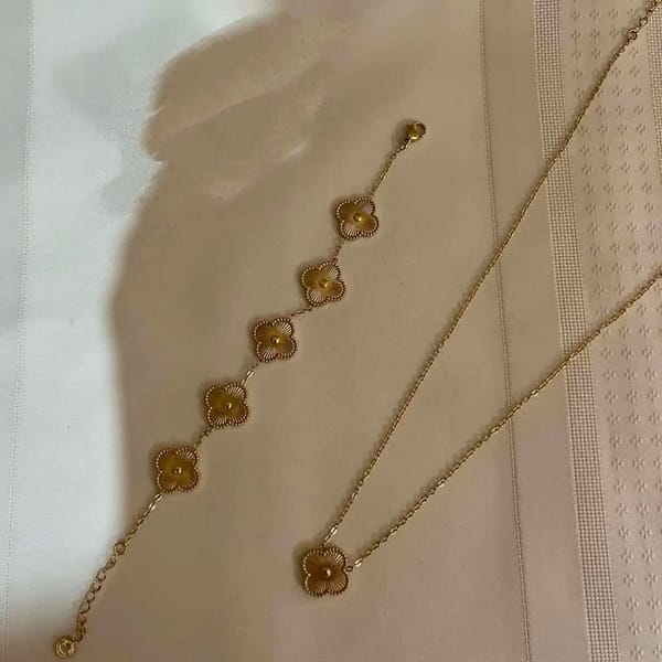 Clover Bracelet +Necklace Combo