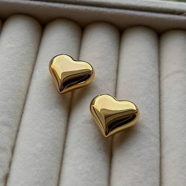 Heart Studs-Anti Tarnish